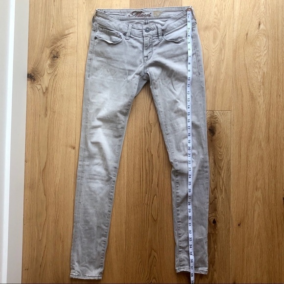 MAVI LOW RISE SKINNY GREY JEANS - 26 - Picture 7 of 9